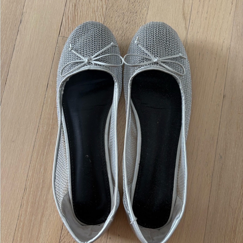 ASOS Elegant Silver Ballet Flats